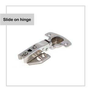 Slide on hinge
